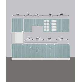 Кухня Прованс 1 серый, Размеры: Размер 3,0 м.