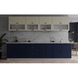 Кухня Берес Б (дуб снежный/дуб королевский), Размеры: Размер 0,8 м.