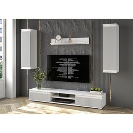 Стенка Neo 10 (белый платинум/ грей)