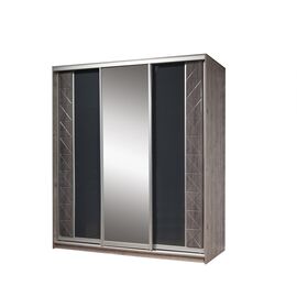 Шкаф-купе Монако КМК 0673.14 (сосна натуральная/дуб шале графит, стекло графит)