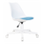 Кресло компьютерное Бюрократ CH-W333 Velvet 86, ткань, пластик, голубой