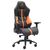 Игровое компьютерное кресло EVERPROF Jaguar, экокожа, ткань, металл, черный, оранжевый