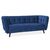 Диван SIGNAL CASTELLO 3 Velvet Bluvel 86 темно-синий/венге