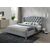 Кровать ASPEN Velvet Bluvel 14 серый/дуб 160/200