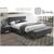 Кровать AZURRO Velvet Bluvel 14 серый/дуб 140/200