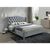 Кровать ASPEN Velvet Bluvel 14 серый/дуб 180/200