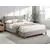 Кровать SIERRA Velvet Bluvel 28 бежевый/дуб, 120/200