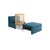 Кресло для отдыха Такка Fotel 80 Z/F Twist 12 petrol (turquoise), изображение 3