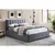 Кровать MARANI Velvet Bluvel 14 серый/дуб 160/200