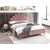 Кровать SANTANA Velvet Bluvel 52 античный розовый/дуб 160/200
