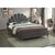 Кровать SANTANA Velvet Bluvel 14 серый/дуб 160/200