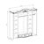 Набор мебели для Спальня Рим 5.1П (слоновая кость/орех) с тканевым мягким элементом на головной спинке кровати, изображение 2