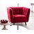 Кресло SIGNAL CASTELLO 1 Velvet Bluvel 59 бордовый/венге, изображение 7