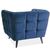 Кресло SIGNAL CASTELLO 1 Velvet Bluvel 86 темно-синий/венге, изображение 2