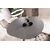 Стол обеденный SIGNAL PORTO Ceramic темно-серый мрамор/черный мат 120-160/120, изображение 8