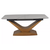 Стол обеденный SIGNAL DOLCE Ceramic Statuario Venato белый/дуб 180-240/95, изображение 3