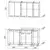 Кухня Мила Лайт  (Бетон Лайт/Дуб Веллингтон), Размеры: Размер 1,5 м