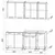 Кухня Мила Лайт  (Бетон Лайт/Антрацит), Размеры: Размер 1,8 м