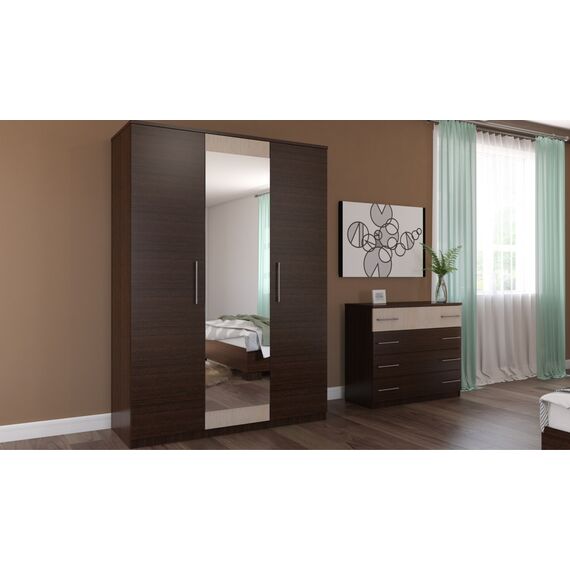 Спальня Аврора Венге/дуб молочный, изображение 3
