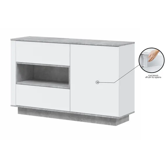 Тумба Quartz QZ-Т1Д2Ш, изображение 5