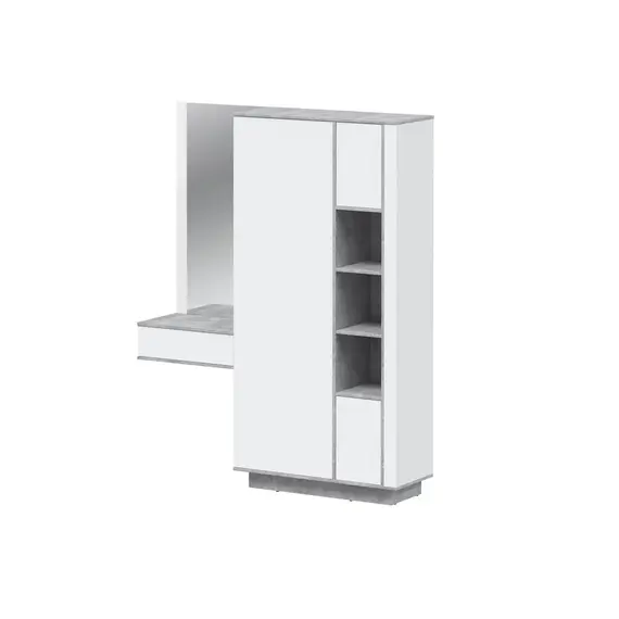 Шкаф комбинированный Quartz QZ-ШК4 (белый/ бетон), изображение 9