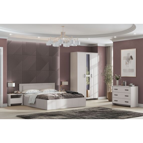 Шкаф трехстворчатый Крафт ясень анкор светлый, изображение 3