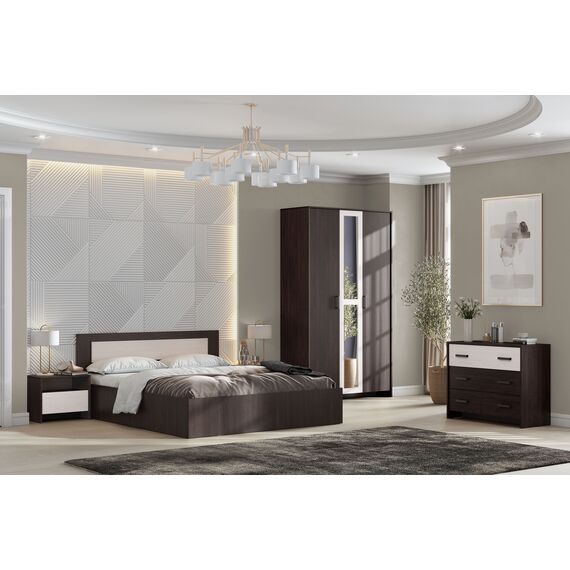 Кровать Крафт 0,9*2,0 дуб венге, изображение 3