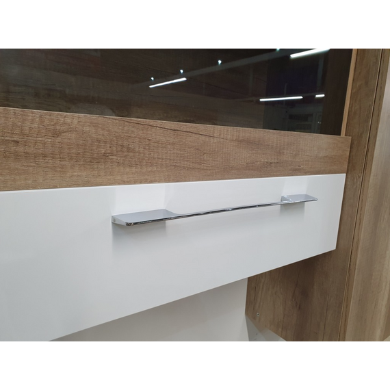 Шкаф навесной (400) Ницца каньон светлый/белый, изображение 8