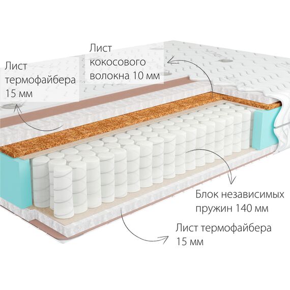 Матрас Simpo 2 Hard, Размер матраса: 80x186, изображение 2