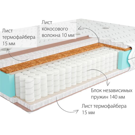Матрас Simpo 2 Medio, Размер матраса: 80x186, изображение 2