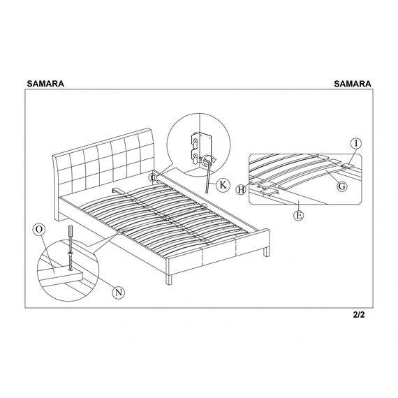 Кровать SAMARA (белый), изображение 8