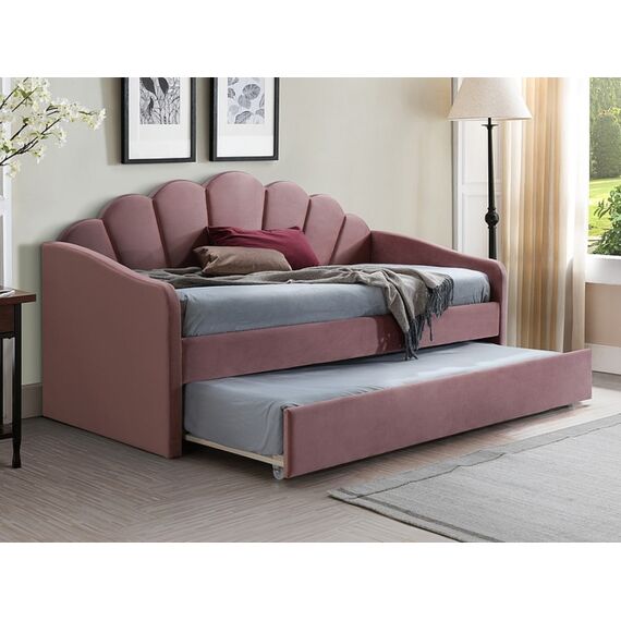 Кровать BELLA VELVET Bluvel 52 (античный розовый)