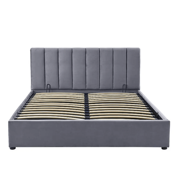 Кровать MONTREAL VELVET TAP. 192 (серый), Размер спального места: 160х200, изображение 4