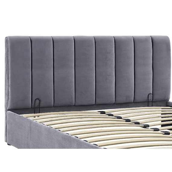 Кровать MONTREAL VELVET TAP. 192 (серый), Размер спального места: 160х200, изображение 3