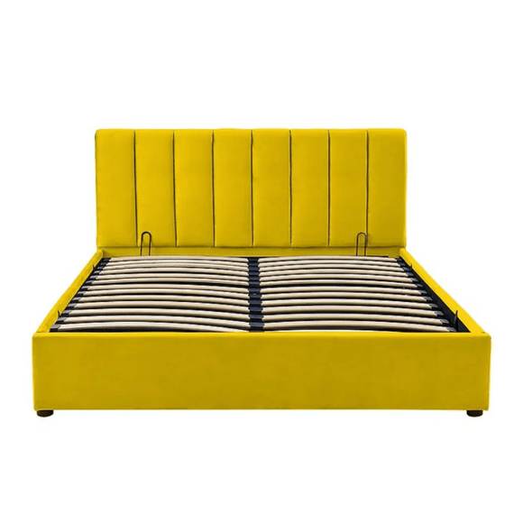 Кровать MONTREAL VELVET TAP. 193 (карри), Размер спального места: 160х200, изображение 4
