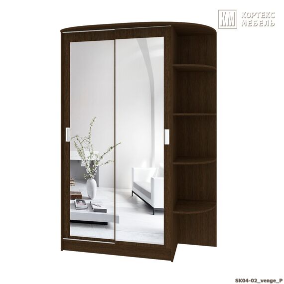 Шкаф-купе Лагуна ШК04-02 1520/2200/650 правый и левый (венге), изображение 4