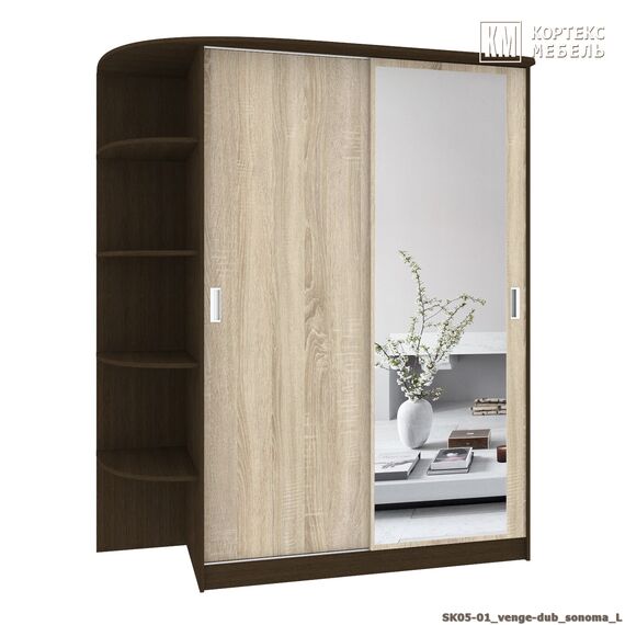 Шкаф-купе Лагуна ШК05-01 1850/2200/650 правый и левый (венге/дуб сонома)