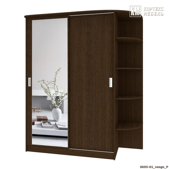 Шкаф-купе Лагуна ШК05-01 1850/2200/650 правый и левый (венге), изображение 4