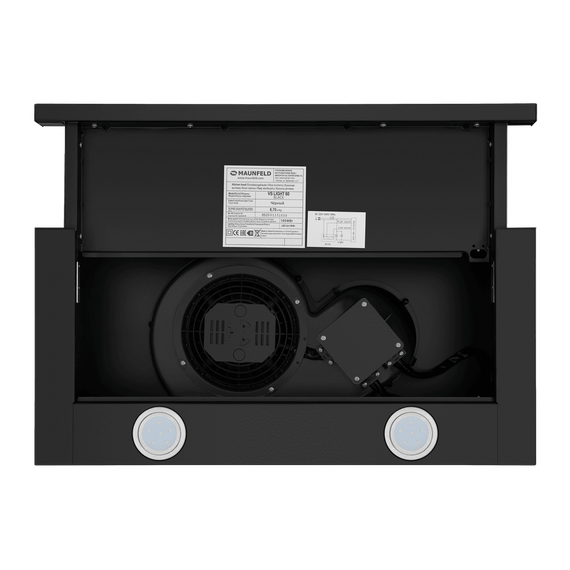 Кухонная вытяжка MAUNFELD VS Light 60 черный, Цвет вытяжки: черный, Ширина (техника): 60, изображение 8