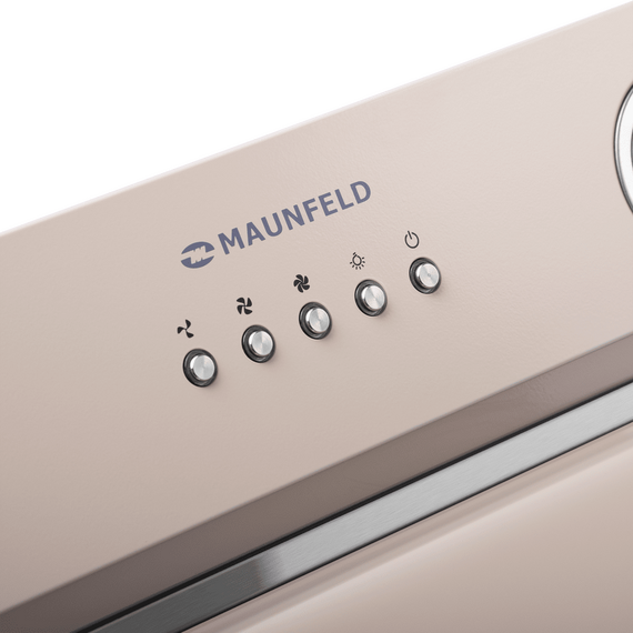 Кухонная вытяжка MAUNFELD TRAPEZE 602IG бежевый, Цвет вытяжки: бежевый, Ширина (техника): 60, изображение 7