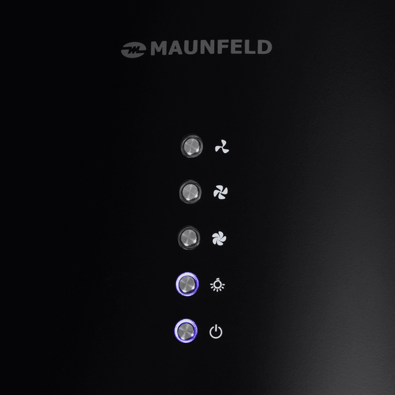 Кухонная вытяжка MAUNFELD Lee Wall 35 черный, Цвет вытяжки: черный, Ширина (техника): 35, изображение 7