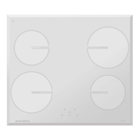 Индукционная варочная панель MAUNFELD MVI59.4HZ.2BT-WH, Цвет варочной панели: белый, Ширина (техника): 60, изображение 10