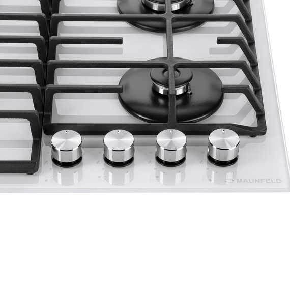Газовая варочная панель MAUNFELD EGHG.64.6CW/G, Цвет варочной панели: белый, Ширина (техника): 60, изображение 7