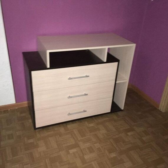 Комод универсал Юнона (венге/ дуб молочный), изображение 2