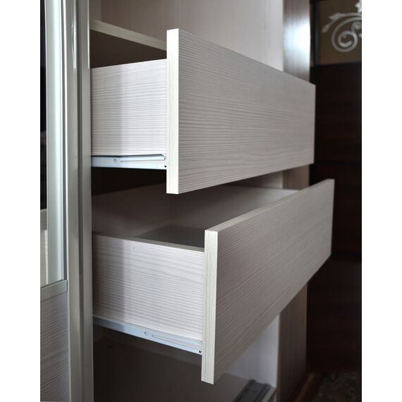 Шкаф-купе Престиж ККК (бодега/хром), Ширина шкафа-купе: 1760, Высота : 2200, Глубина: 600, изображение 5