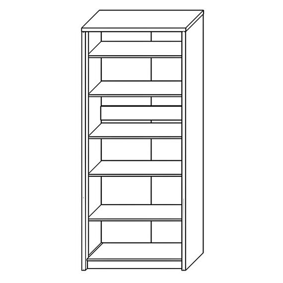 Шкаф для одежды Монако КМК 0673.20 (графит/дуб полярный), изображение 2