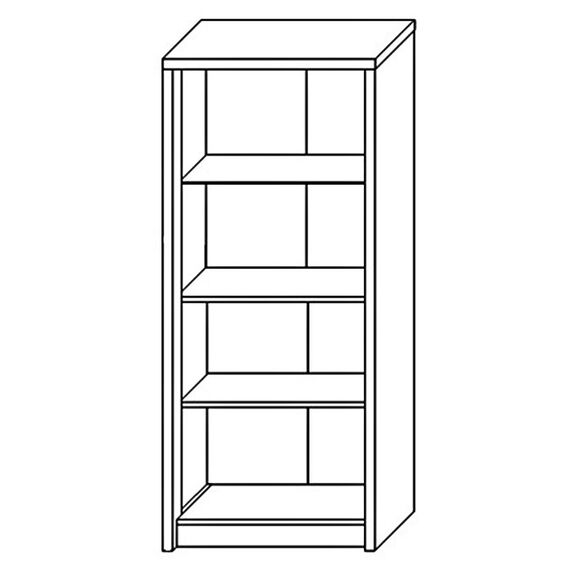 Шкаф с витриной 2Д Монако КМК 0673.5 (графит/дуб полярный), изображение 2