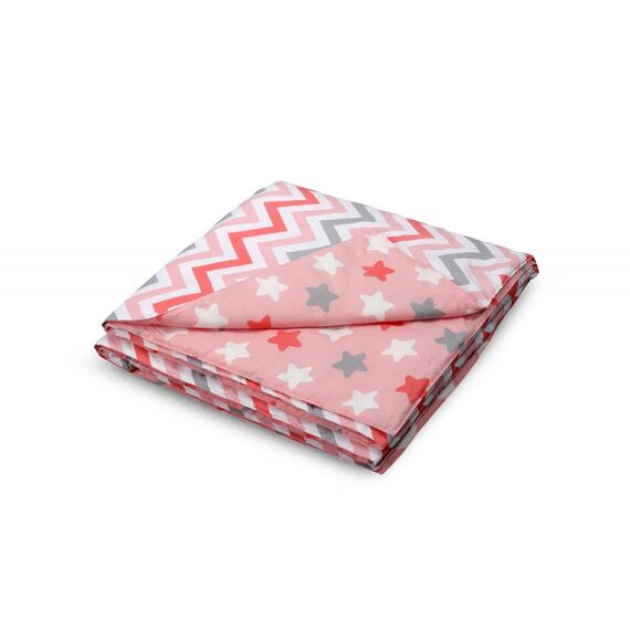 Покрывало Соня 105x200 (зигзаг коралловый)