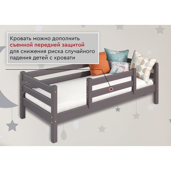 Кровать-тахта Соня вариант 2 (массив сосны лаванда), изображение 4