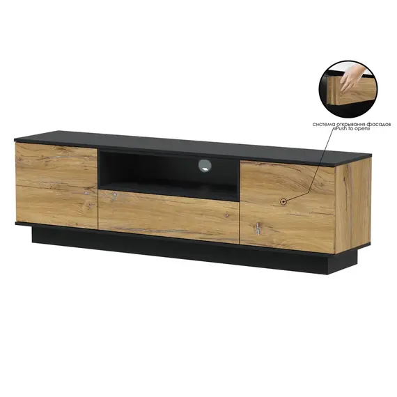 Тумба (ТВ) Quartz QZ-Т180 дуб нокс, изображение 3
